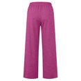 thumbnail image 3 of Kids Sweatpants Girls 4-18 Baggy Elastic Waist Wide Leg Girls Pants Open Bottom Lightweight Casual Sweat Trousers for Girls with Pockets, 3 of 6