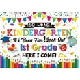 thumbnail image 6 of 2025 Kindergarten Graduation Banner Backdrop So Long Kindergarten It's Been Fun Look Out 1st Grade Here I Come Background Kindergarten Graduation Party Decorations Supplies, 6 of 6