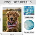 thumbnail image 3 of Diamond Art Kit for Adults, Dog With American Flag Bandana Diamond Painting for Adults Beginners, 5D DIY Diamond Art Painting Kits, Colorful Diamond Painting Craft for Home Decor 12x16, 3 of 7