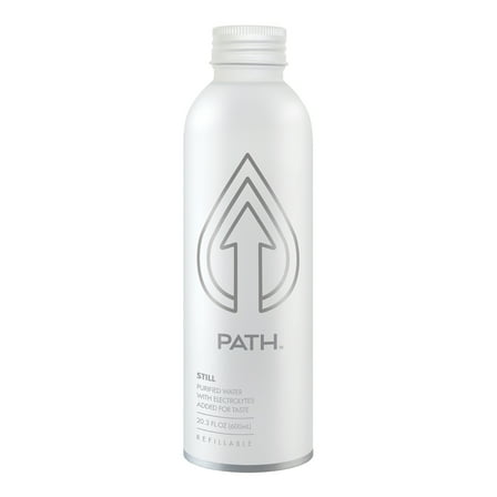 PATH Water, Purified Bottle Water in Reusable Aluminum Bottle, 20.3oz