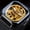 Black, variant on Luxury Men's Mechanical Watch - Engraved, Luminous Hands, Stainless Steel Mesh Band, Hand-Winding Skeleton Design
