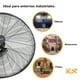 thumbnail image 3 of Ventilador De Pared Industrial 30 Pulgadas Aluminio Kingsman Kingsman FWL30, 3 of 7