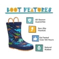 thumbnail image 2 of CoXist Kid's Waterproof Rain Boots with Easy Pull Handles for Boys (Little Kid & Toddlers), 2 of 7