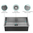 thumbnail image 5 of JASSFERRY 30 inch Undermount Kitchen Sink Faucet Comb 18 Gauge Stainless Steel, 5 of 5
