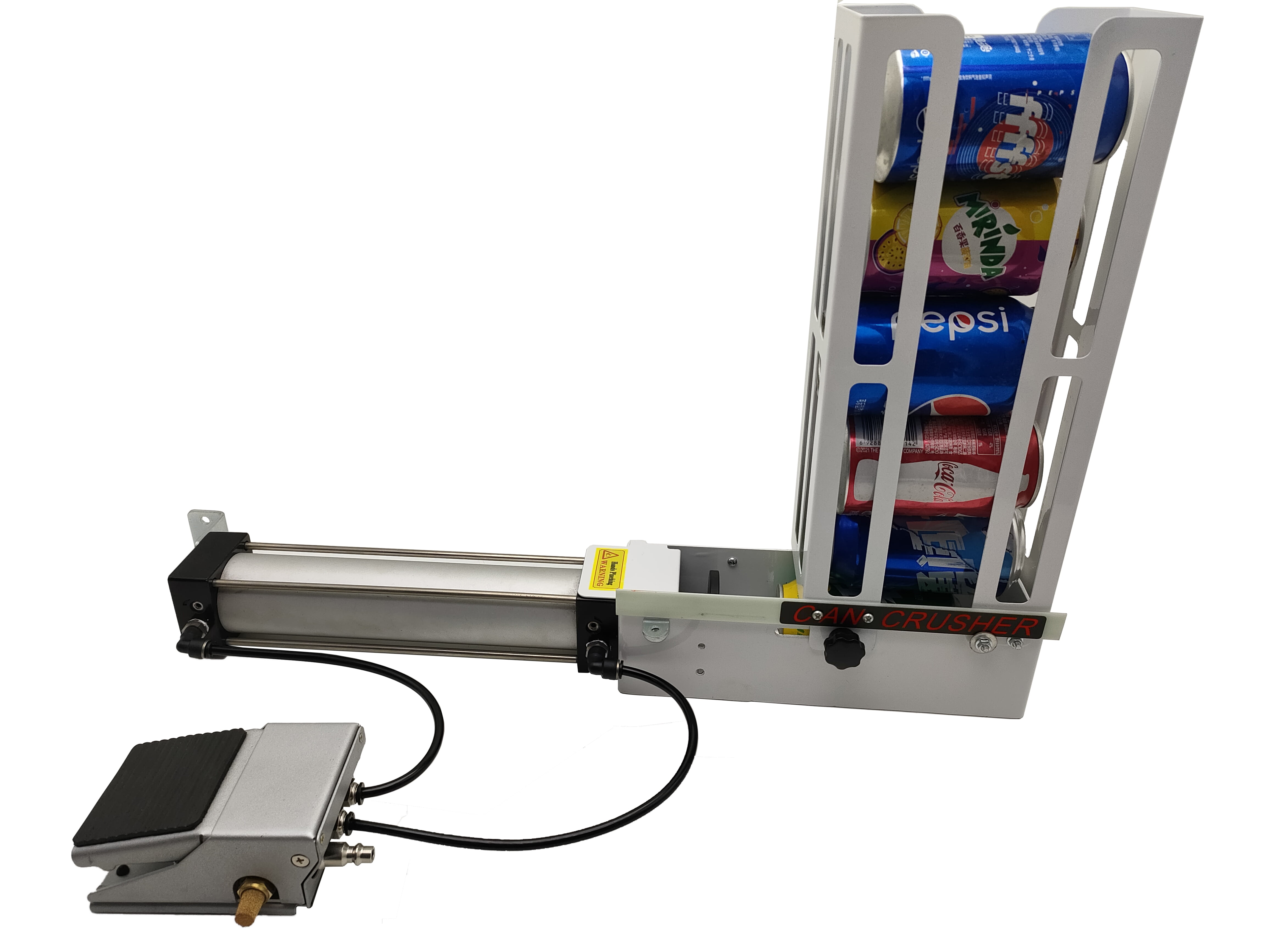 LHFACC Can Crusher Load 6 Aluminum Cans Crusher Wall Mounted Can