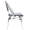 thumbnail image 6 of Safavieh Torino Outdoor Metal Dining Side Chairs - Set of 2, Navy/White, 6 of 13