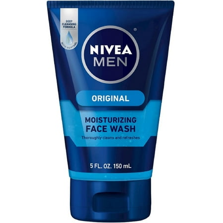 NIVEA FOR MEN Original Moisturizing Face Wash 5 oz (Pack of