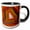Black/White, variant on 3drose, Argentina. Condor Agate Stone Pattern - Sa01 Bja0045 - Jaynes Gallery, 11oz Two-tone Green Mug