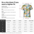 thumbnail image 4 of Naloa Colorful Fruits Men's T-Shirt Sport T-shirt Men's Basic Tee Casual Men's Shirt, Round Neck, Short Sleeves - XX-Large, 4 of 5