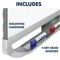 thumbnail image 7 of Quartet® Prestige™ 2 DuraMax® Porcelain Magnetic Dry-Erase Whiteboard, 96" x 48", Aluminum Frame With Silver Finish, 7 of 7