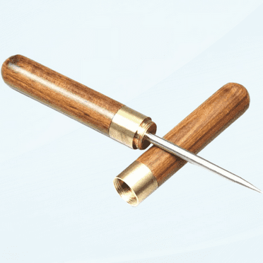 Portable Stainless Steel Ice Picks with Wooden Handle Cover for Breaking Ice, Kitchen, Home, Bars, Bartender, Picnics, Camping, Restaurant Kitchen Tool for Breaking Ice - Rose Wood