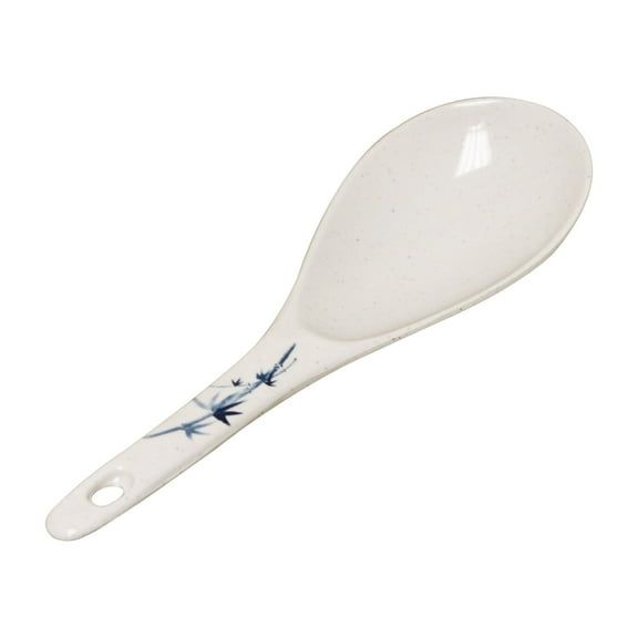 Excellante Blue Bamboo Melamine Dinnerware Collection 1 1/2 oz., 8 1/4" x 2 3/4" Rice Ladle, Comes In Dozen