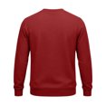 thumbnail image 7 of Leidass Mens Oversized Crewneck Fleece Sweatshirt Long Sleeve Pullover Fall Winter Casual Work Top Wine L, 7 of 7