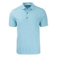 thumbnail image 2 of Men's Cutter & Buck Mint New York Giants Forge Eco Heathered Stripe Stretch Recycled Polo, 2 of 3