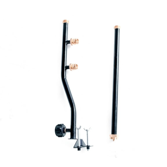 Flame King 3 Port Propane Tank Distribution Tree Post with 15 inch extension