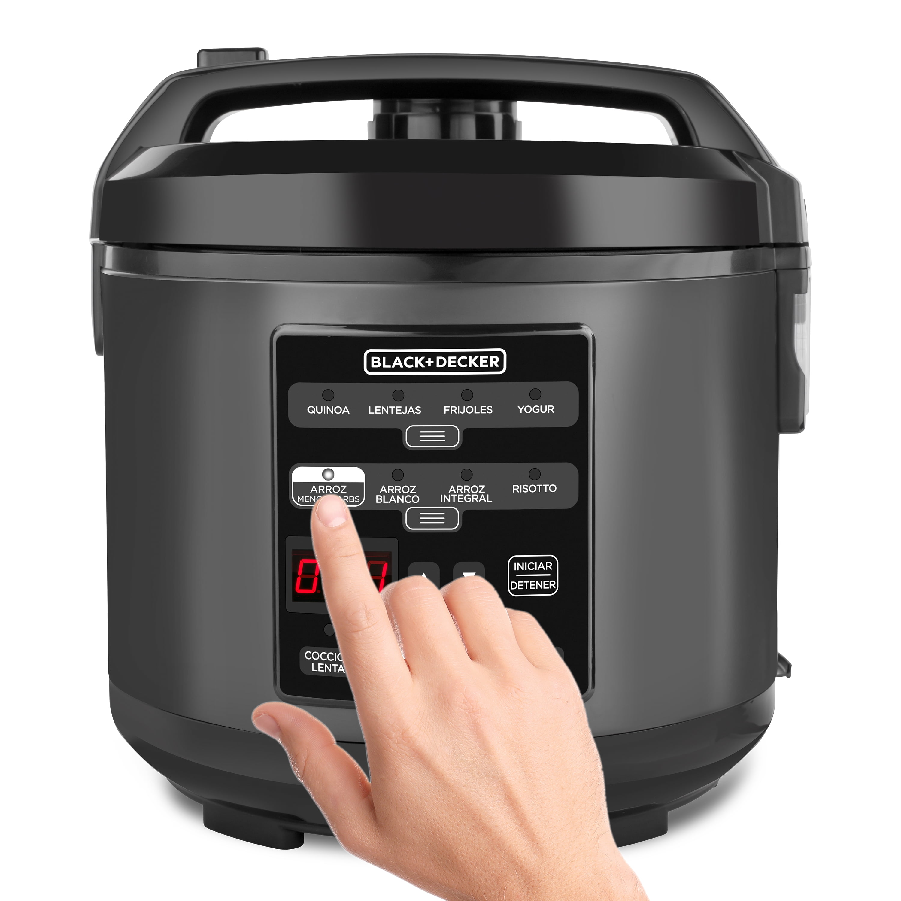 Black & Decker Pr Bd 12-Function Electric Rice Cooker with Carb Reduction