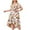 White, variant on AOOCHASLIY Summer Clothes Womens Dresses Plus Size Fashion Women V-Neck Floral Printing Ruffle Hem Short Sleeve Dress
