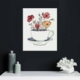 thumbnail image 4 of COMIO Coffee Canvas Wall Art for Kitchen Black and White Pictures Coffee Lover Poster Tea Cup Canvas Coffee Flower Art Coffee Cup Canvas Wall Art Black and White Line Drawing Print, 4 of 4