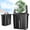 Green, variant on Portable Misting Fan for Outdoors Patios,Rechargeable Battery Operated Camping Fan for Fishing/Travel/Golf/Tent/Office