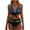 #025-Blue, variant on Women's Striped Halter Bikini Set, Casual Two Piece Swimsuit, Printed Summer Beachwear for Vacation, Pool Party and Holiday Getaway Gift