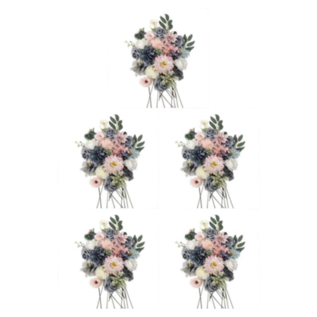 Ramo de flores artificiales Inteprter AZUL ROSA LH004