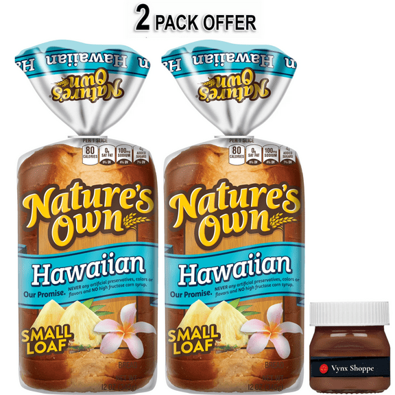 Nature's Own Hawaiian, Half Loaf, Sliced Hawaiian Bread, 12 oz