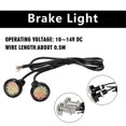 thumbnail image 2 of CHAO Luz LED de marcha atrás para coche, resistente al agua, luz de freno y señal de giro para motocicleta, luz intermitente automática de alto brillo, color azul, 2 of 4