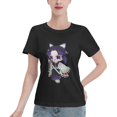 thumbnail image 1 of Women's Basic Short Sleeve T-Shirt Demon Slayer Butterfly Ninja, 1 of 6