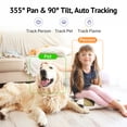 thumbnail image 2 of Hugolog - Cámara de seguridad para interiores de 3K 5MP con enfoque automático, visión nocturna de color de luz estrella, IA humana/mascota, reducción de ruido, nube de EE. UU., funciona con Alexa, id, 2 of 5