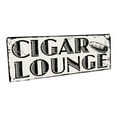 thumbnail image 1 of Outdoor Cigar Lounge 4"x12" Metal Sign, Wall Décor for Mancave, Den, and Gameroom, 1 of 4