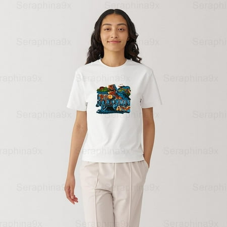 Seraphina93 Welcome To The Neo Jurassic Age T shirt with Futuristic Dino World Vibe  for men & women  up to size 5XL.
