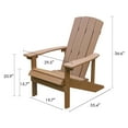 thumbnail image 4 of Superjoe Adirondack Chair High Impact Polystyrene "Adirondack Chairs", Orange, 4 of 7