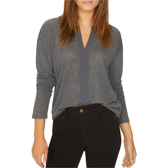 Sanctuary Clothing Womens Knit Pullover Blouse, Grey, X-Small