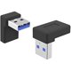 thumbnail image 1 of wonima11 Right Angle USB A Male to USB C Female Adapter,90 Degree USB3.0 to Type C Cable Connector Support unidirectional Sides 5Gbps & Data Transfer, for Laptops,Phone, 2-Pack, 1 of 1