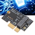 thumbnail image 1 of Tarjeta Adaptadora M.2, Mini Plug And Play Enchufable Que Ahorra Espacio Transmisión De Datos De Alta Velocidad Tarjeta Adaptadora M.2 A PCIE X1 Para Escritorio, 1 of 7