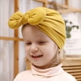 thumbnail image 4 of Odeerbi Toddler Baby Girls Cotton Bow Headwrap Headband Knot Turban Hairband, 4 of 4