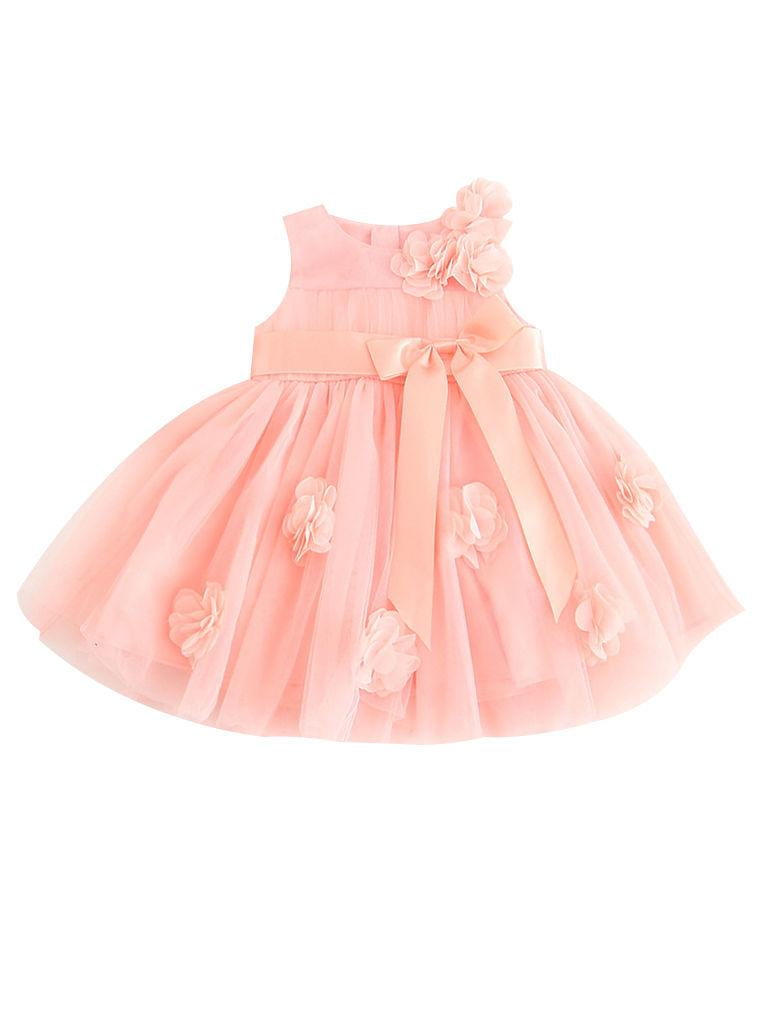 Baby Girls Peach Party Dress with Leggings