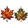 thumbnail image 5 of Stained Glass Style Maple Leaf Suncatcher, Set of 6, 4.7 x 5.9 Inch, Fall Window Hanging Ornament for Thanksgiving Harvest Decor & Gifts, 5 of 5