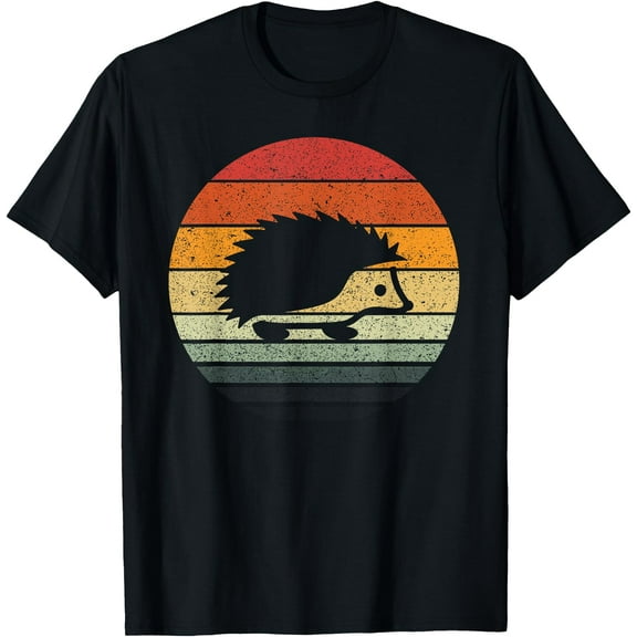 Vintage Retro Sunset Hedgehog Unisex T-Shirt for Men Women Kids Toddler