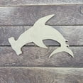 thumbnail image 2 of 3" Hammerhead Shark, Unfinished Wood Art Shape by Wooden Craft Cutouts, 2 of 2
