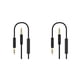 thumbnail image 2 of Conector de Cable auxiliar Injueey para auriculares de ordenador de coche con micrófono negro 2piezas, 2 of 5