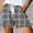 Grey, variant on YANGXINX Womens Shorts Summer Plaid Print Drawstring Elastic Waisted Casual Lightweight Loose Fit Workout Pants with Pockets