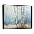 thumbnail image 2 of Designart "Wintry White Birch Forest III" Tree Birch Floater Framed Wall Decor, 2 of 5