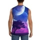 thumbnail image 4 of Fotbe Dreamy Colorful Starry Sky Men's Camiseta sin Mangas Estampada para Hombres, Playera Casual para Gimnasio, Entrenamiento, Playa-Small, 4 of 7