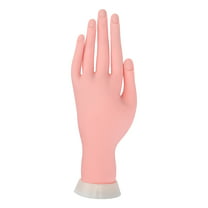 LINASHI Practice Nail Hand Rubber Practice Hand Nail Art Fake Hand