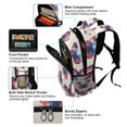 thumbnail image 5 of FORMRS Unisex Backpack Elementary School Travel Bookbag with Reflective Stripes, Blue Butterflies, 5 of 7