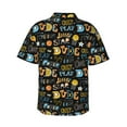 thumbnail image 3 of Daiia Basketball Hawaiian Shirt for Men Gentle Cotton Regular Short Sleeve Casual-Small, 3 of 9