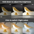 thumbnail image 3 of Small Cute Bird Table Lamp, Touch Night Light, Cordless Bedside Lamps, Desk Lamp, 3-Way Dimmable USB Rechargeable Battery 2600mAh Nightstand Lamps for Bedroom, Bird Decor Gifts, 3 of 8