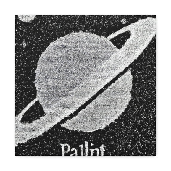 Pluto's Pointillist Dream - Canvas