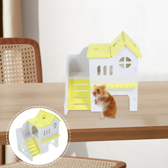 TEHAUX Small Animal Habitat Accessories Set for Hamsters and Small Pets, Assorted Colors, and